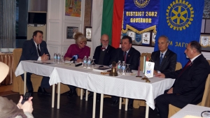 19.01.2015 година, Посещение на Дистрикт Гуверньор Лорънс Фърбеш и неговата съпруга Барбара. Културна програма- Исторически музей, Неолитни жилища, посещение при зам.кмета на града г-жа Иванка Сотирова, посещение в Тракийски университет, пресконференция и