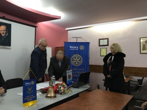 Приемане на нови членове и посещение на Светослав Танчовски - президент на  РК София -Витоша - 28.11.2017