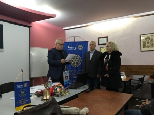 Приемане на нови членове и посещение на Светослав Танчовски - президент на  РК София -Витоша - 28.11.2017