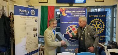 Среща на ДГ Борислав Къдреков с Ротари клуб Свиленград, 18 ноември 2021