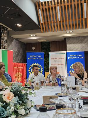 Среща на ДГ Маргарита Богданова с Ротари клуб Бургас Пиргос, 04 юли 2024