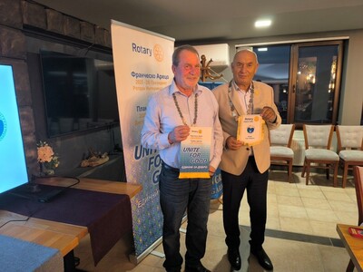 Среща на ДГ Пламен Цветков с Ротари клуб Велинград, 08.октомври.2025