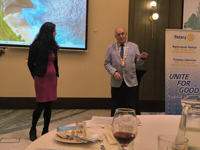 Среща на ДГ Пламен Цветков с Ротари клуб София Интернешенъл, 10.декември.2025