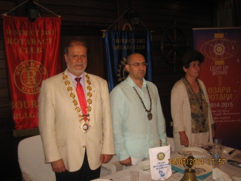 Официална визита на Иларио Астинов, ДГ 2014-2015 в РК Бургас, 14 юли 2014