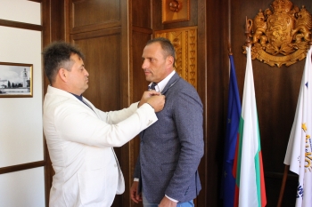 03.08.2018 Среща на ДГ Веселин Димитров с ротарианците от Ротари клуб Банско Разлог