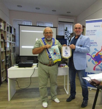 Среща на ДГ Митко Минев в Ротари клуб Бургас, 15 юли 2019