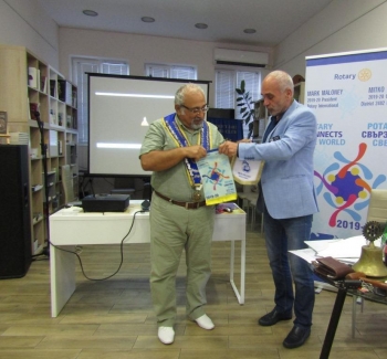 Среща на ДГ Митко Минев в Ротари клуб Бургас, 15 юли 2019
