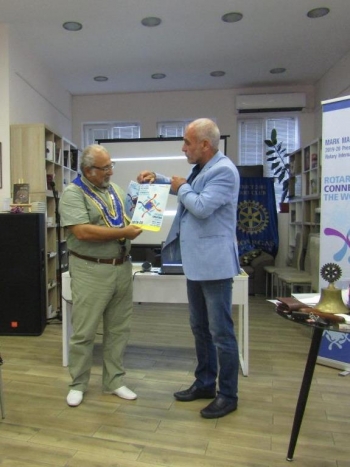 Среща на ДГ Митко Минев в Ротари клуб Бургас, 15 юли 2019