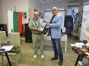 Среща на ДГ Митко Минев в Ротари клуб Бургас, 15 юли 2019