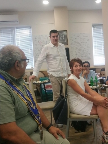 Среща на ДГ Митко Минев в Ротари клуб Бургас, 15 юли 2019
