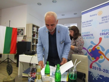 Среща на ДГ Митко Минев в Ротари клуб Бургас, 15 юли 2019