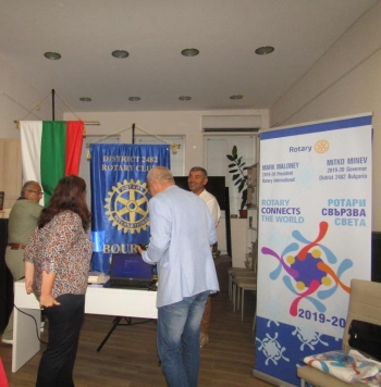 Среща на ДГ Митко Минев в Ротари клуб Бургас, 15 юли 2019