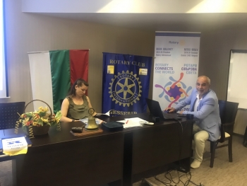 Среща на ДГ Митко Минев с Ротари клуб Несебър, 19 юли 2019 г