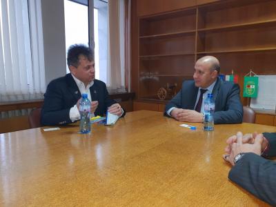 10.01.2019 Среща на ДГ Веселин Димитров с Никола Белишки, кмет на Панагюрище