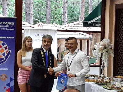 Среща на ДГ Борислав Къдреков с Ротари клуб Благоевград Център, 19 юли 2021