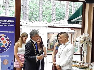 Среща на ДГ Борислав Къдреков с Ротари клуб Благоевград Център, 19 юли 2021