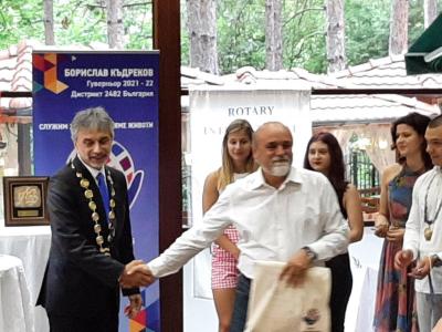 Среща на ДГ Борислав Къдреков с Ротари клуб Благоевград Център, 19 юли 2021