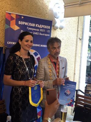 Среща на ДГ Борислав Къдреков с Ротари клуб София Интернешънъл, 21 юли 2021