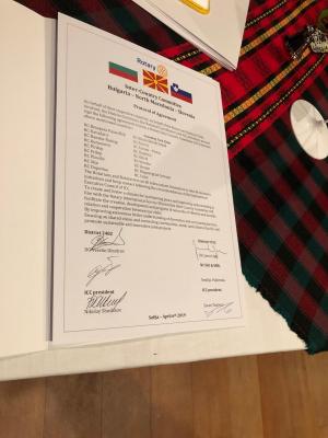 Снимки от подписването на документа между ICC България и ICC Словения и Македония, 8 април 2019