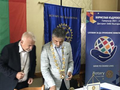 Среща на ДГ Борислав Къдреков с Ротари клуб Айтос, 17 август 2021