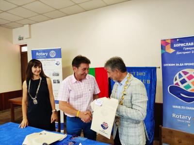 Среща на ДГ Борислав Къдреков с Ротари клуб Разград, 23 август 2021