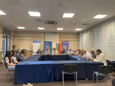 Среща на ДГ Борислав Къдреков с Ротари клуб Приморие, 07 септември 2021