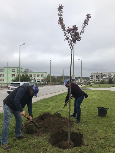 Цветен рай около Храма на Велики Четвъртък