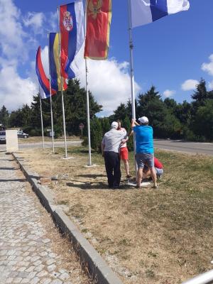 Знамената на Шипка на страните участници в Освободителната Руско турска война 1877-1878 година.
