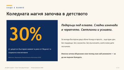 Презентацията на благотворителната кампания „От Дете за Дете – Стани Таен Дядо Коледа“, 2025 г.