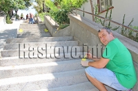 Ротарианци преобразиха хасковско стълбище в чипровска черга